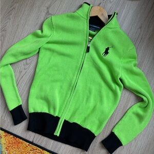 Ralph Lauren knit zip up sweater